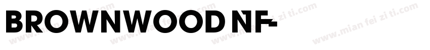 Brownwood NF字体转换